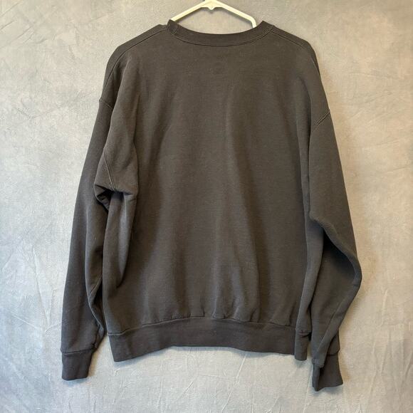 Vintage Hanes Blank Crewneck Sweatshirt Men Large Grunge Skater Gothic Eco Smart - Picture 2 of 5